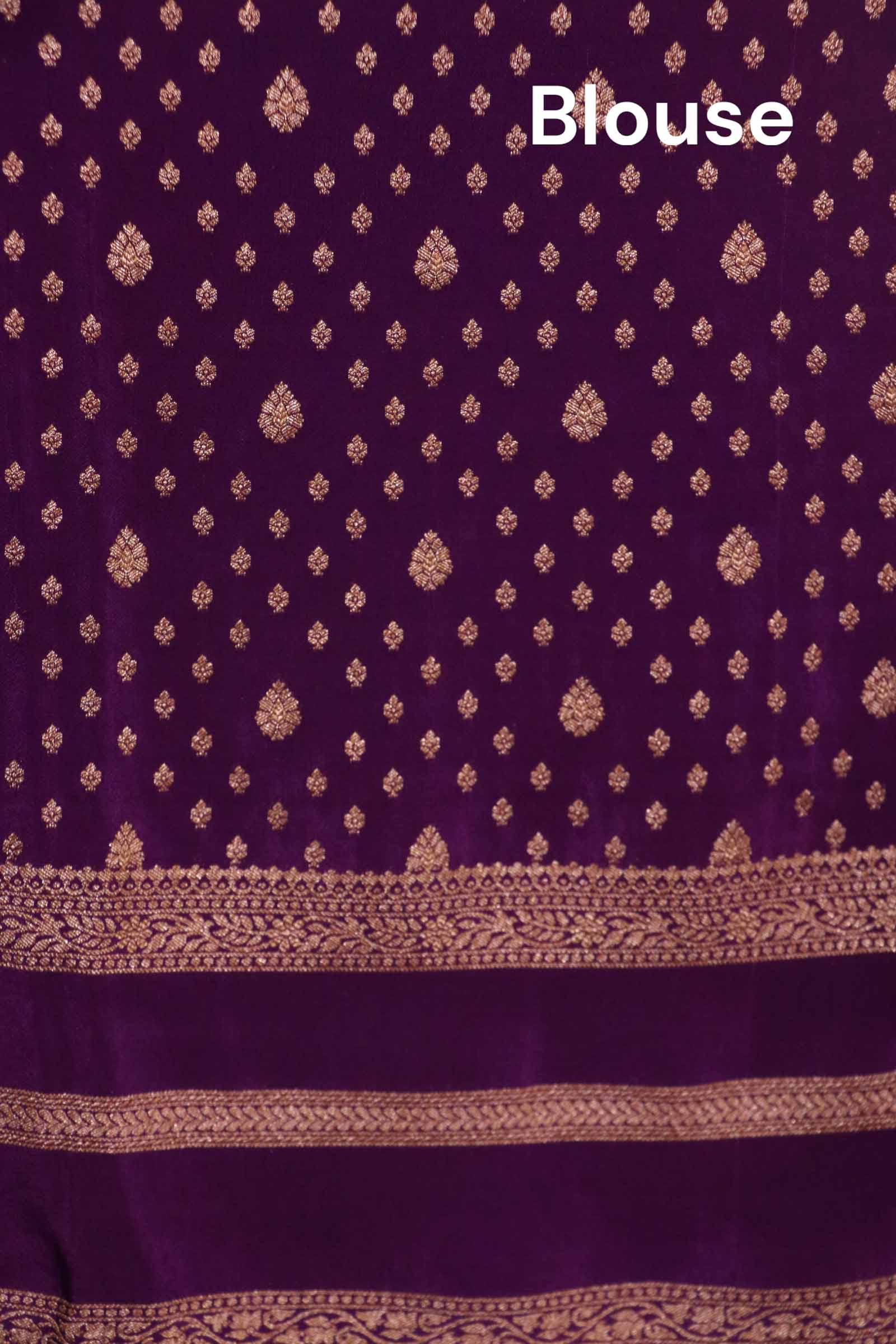 Pure Handloom Zari Butta Banarasi Crepe Silk Saree AL212241